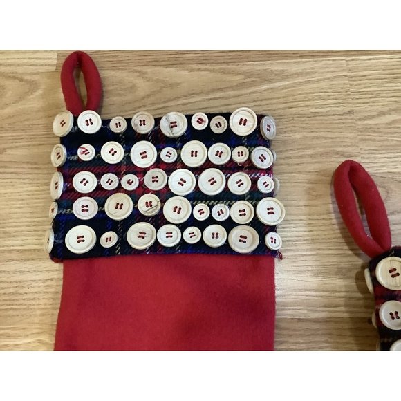 Christmas Stockings with Wooden Buttons - Picture 5 of 10